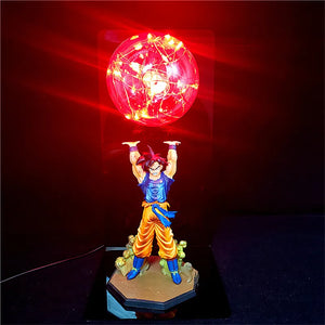 Dragon Ball Z Son Goku Action Figure with LED Spirit Bomb