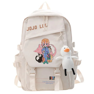 JoJo's Bizarre Adventure Cosplay Backpack - Student School & Laptop Travel Bag