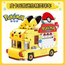 Load image into Gallery viewer, Pokemon Pikachu Mini Food Truck Building Blocks DIY Model
