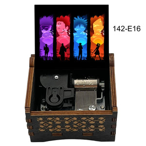 Anime Jujutsu Kaisen Black Wooden Music Box