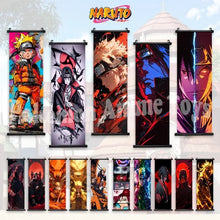 Load image into Gallery viewer, Naruto Shippuden Hanging Wall Scroll - Kakashi, Itachi &amp; Sasuke Canvas Art

