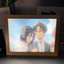 Load image into Gallery viewer, Attack On Titan Eren LED Lamp Framed Photos
