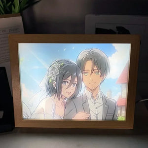 Attack On Titan Eren LED Lamp Framed Photos