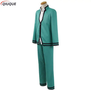 Saiki K Cosplay Costume Set - Complete Uniform with Wig & Glasses for Saiki Kusuo