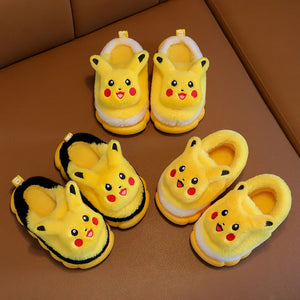 Kawaii Pokemon Pikachu Winter Slippers