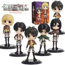 Load image into Gallery viewer, Attack on Titan Q-Style Figures - 14cm Mikasa, Eren, Levi &amp; Armin Collectibles
