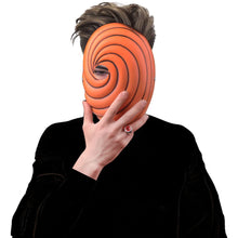 Load image into Gallery viewer, Naruto Shippuden Obito Uchiha Swirl Mask - Tobi Akatsuki Full-Face Cosplay Prop
