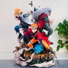 Load image into Gallery viewer, Naruto Shippuden Sannin &amp; Hokage Statue Set - Jiraiya, Minato and Sage Mode Naruto (41cm)
