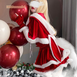 Christmas Lady Santa Claus Cosplay Costume