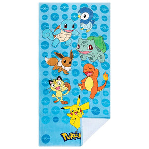 Pokemon Kids Beach Towel – Super Soft Cotton, 58 In x 28 In, Perfect for Swimming, Bathing, and Spa Fun