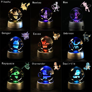 Pokemon Crystal 3D Lamp