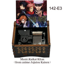 Load image into Gallery viewer, Anime Jujutsu Kaisen Black Wooden Music Box
