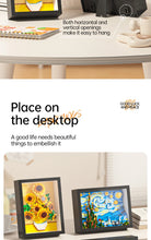 Load image into Gallery viewer, World Famous Painting Building Blocks Set - Great Wave, Milky Way &amp; Sunflower Framed Art Bricks for Home Decor
