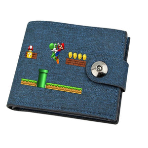 Original Super Marios Wallet Featuring Mario, Luigi, and Yoshi