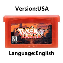 Load image into Gallery viewer, Pokemon GBA Game Cartridge - Fan Editions: Emerald Seaglass, Run &amp; Bun, Dark Violet, Lunar &amp; More (37 Games)

