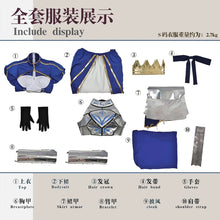Load image into Gallery viewer, Fate/Grand Order Artoria Pendragon Blue Saber Cosplay Costume
