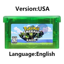 Load image into Gallery viewer, Pokemon GBA Game Cartridge - Fan Editions: Emerald Seaglass, Run &amp; Bun, Dark Violet, Lunar &amp; More (37 Games)
