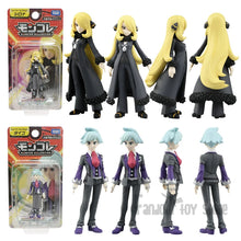 Load image into Gallery viewer, Pokemon Legendary Trainers Figure Series with Ash Ketchum, Leon, Cynthia, and Steven Stone
