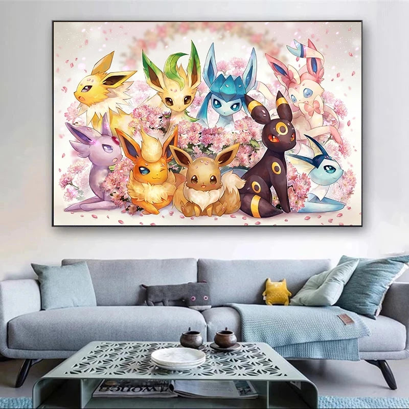 Evolve Your Space: Kawaii Pokemon Eeveelution Poster