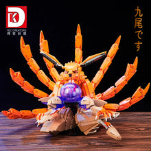 Load image into Gallery viewer, Kurama Nine-Tailed Fox Building Block Model - Naruto Tailed Beast Brick Kit (1480 Pieces)
