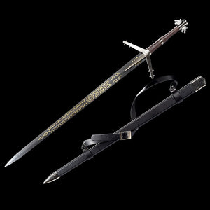 Witch Hunter Geralt of Rivia Silver Sword Two-Handed Steel Blade
