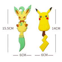 Load image into Gallery viewer, Pokemon Pikachu, Eevee, Leafeon, Sylveon, Mew Fashionable Keychains
