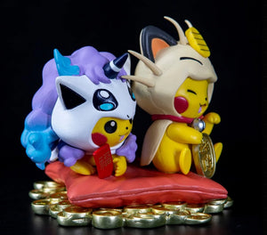 Pokemon Pikachu Meowth Crossdressing Figure