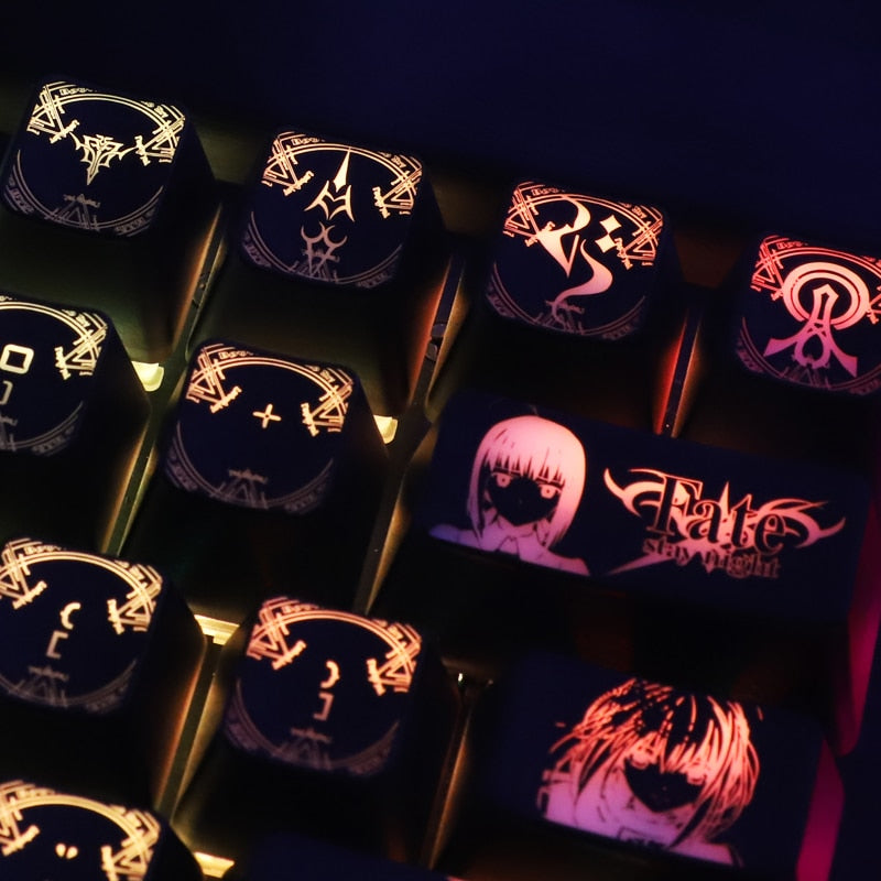 Fate/stay Night Saber Mechanical Keyboard Keycap Sets
