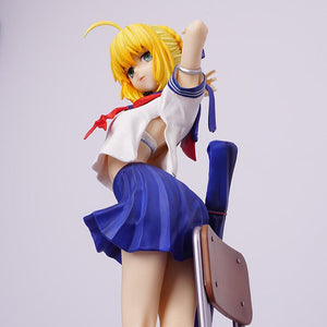 Fate/Grand Order Altria Pendragon School Girl's Uniform PVC Figure