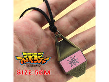 Load image into Gallery viewer, Digimon Adventure Courage/Friendship/Love/Hope Evolution Magnetic Pendant Necklace

