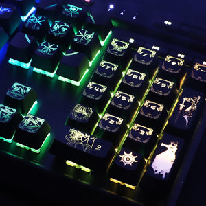 Fate/stay Night Saber Mechanical Keyboard Keycap Sets