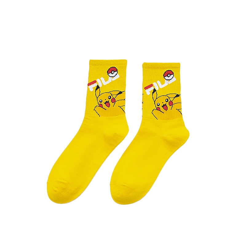 Pokemon Cute Socks Featuring Pikachu & Poke Ball