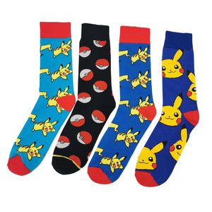 Pokemon Cute Socks Featuring Pikachu & Poke Ball