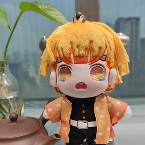 20cm Demon Slayer Kimetsu no Yaiba Kamado Zenitsu Tanjiro Giyu Kocho Figurine Plush Doll