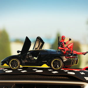 Disney Marvel Deadpool Figure for Car Interior Decoration