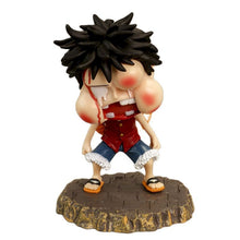Load image into Gallery viewer, 12cm One Piece Luffy Badly Beaten Face Figure

