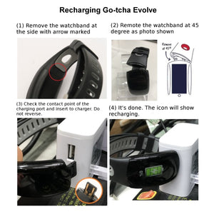 Go-Tcha Evolve Smart Watch Wristband for Pokemon Go Plus Compatible With IOS12/Android