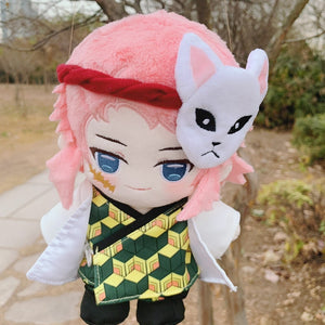 20cm Demon Slayer Kimetsu no Yaiba Kamado Zenitsu Tanjiro Giyu Kocho Figurine Plush Doll