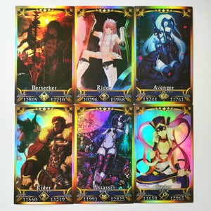 62pcs/set Fate/Zero The Holy Grail War Collectible Cards