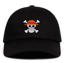 Load image into Gallery viewer, One Piece 100% Cotton Straw Hat Pirates Baseball Cap
