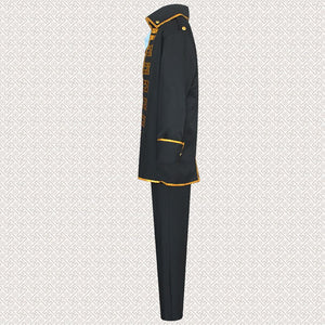 Gintama Okita Sougo Cosplay Costume 4 in 1 Top+Pants+Vest+Scarf