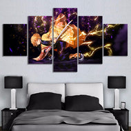 HD Printed 5 Pcs/set Demon Slayer Zenitsu Poster
