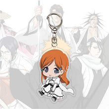 Load image into Gallery viewer, Anime Bleach Acrylic Keychain Featuring Kurosaki Ichigo, Ishida Uryu, Kuchiki Rukia
