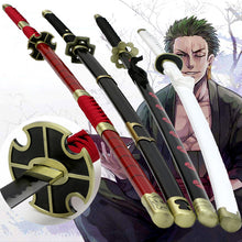 Load image into Gallery viewer, One Piece Zoro Swords Set; Wado Ichimonji  Shusui and Sandai Kitetsu

