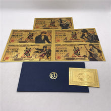 Load image into Gallery viewer, Bleach, Spirited Away, Gintama, Zelda, Tokyo Avengers Prop Money Gold Foil Banknotes
