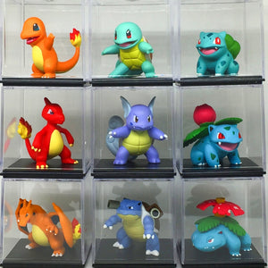 Takara Tomy Pokemon Action Figures Bulbasaur, Ivysaur, Charmander, Squirtle, Charizard, Venusaur Doll