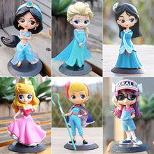 Load image into Gallery viewer, Aladdin Jasmine, Mulan Ariel, Snow White, Beauty and the Beast Belle, Elsa and Anna, Cinderella, Sofia the First, Rapunzel Pocket-size Figures 
