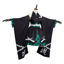 Load image into Gallery viewer, Anime Demon Slayer Kamado Tanjiro Cosplay Costume Female Version
