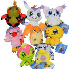 Load image into Gallery viewer, Digimon 9cm Kawai Toys Agumon, Koromon, Tailmon Soft Plushes
