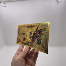 Load image into Gallery viewer, Bleach, Spirited Away, Gintama, Zelda, Tokyo Avengers Prop Money Gold Foil Banknotes
